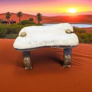Vintage Egyptian Camel Saddle Stool Fresh From Storage
